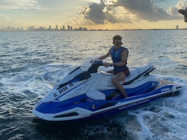 Miami Beach: 1 timmes tur med jetski