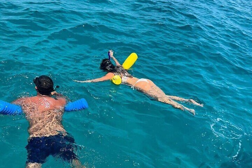 Snorkeling & Floaters are included with the tour.