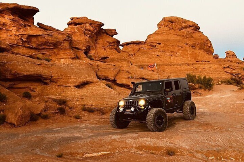 Private Jeep Ride to Toquerville Falls