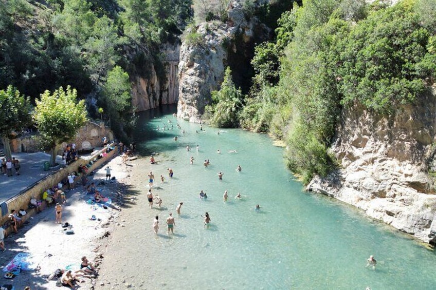 Valencia Tour Montanejos Hot Springs and Waterfall of the Bride