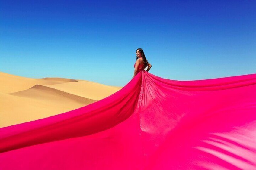 Dubai Flying Dress Photoshoot