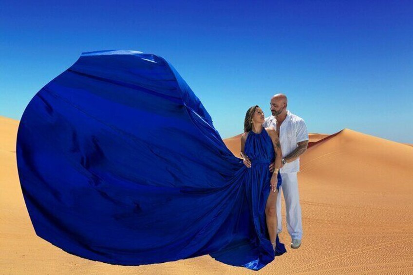 Dubai Flying Dress Photoshoot