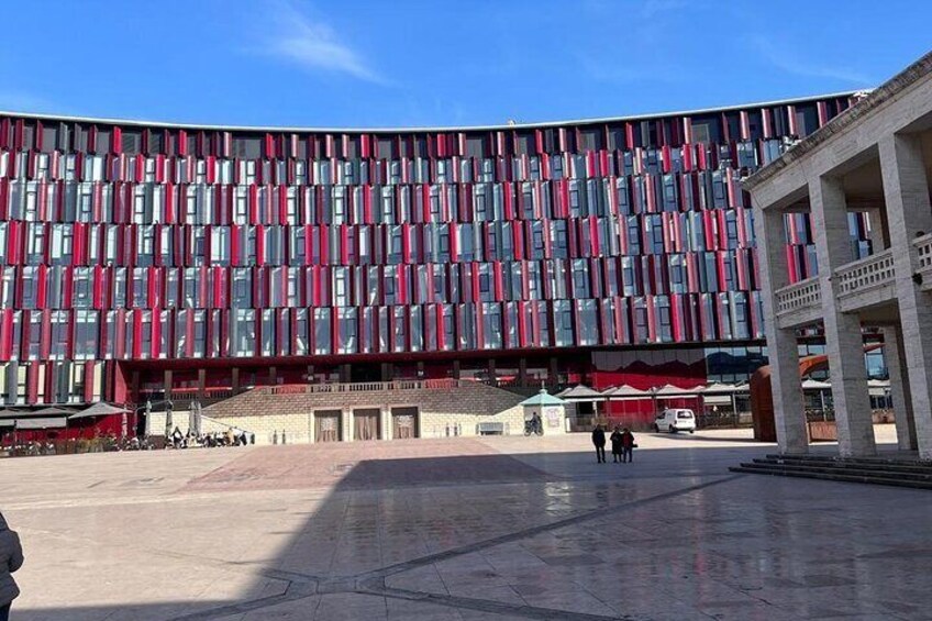 Tirana Walking Tour with Air Albania Stadium Sky Box