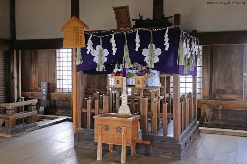 Top floor of the Himeji Castle ©Himeji City