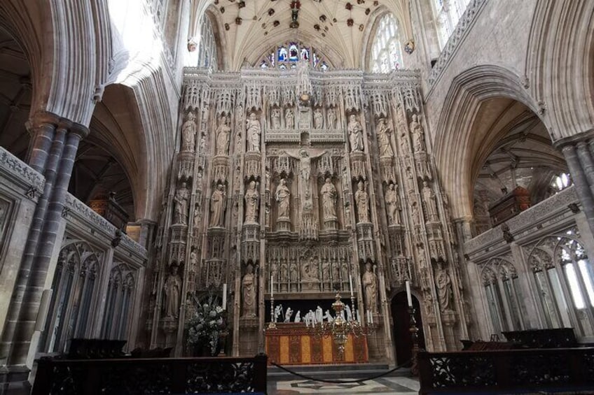 Inside Winchester Cathedral