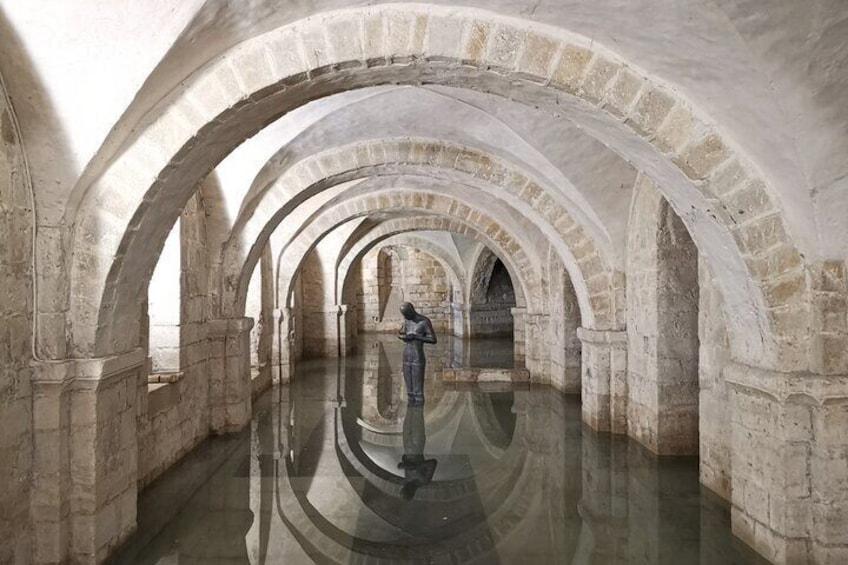 The crypt of Winchester Cathedral