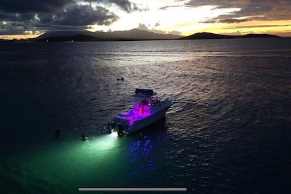 Sunset on an Island in a Private Boat