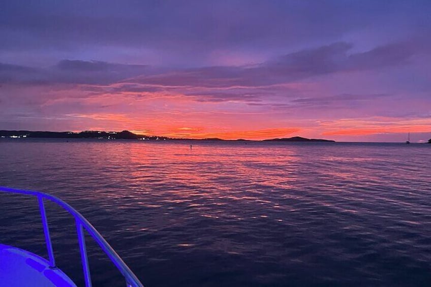Best Sunset on an Island in a Private Boat
