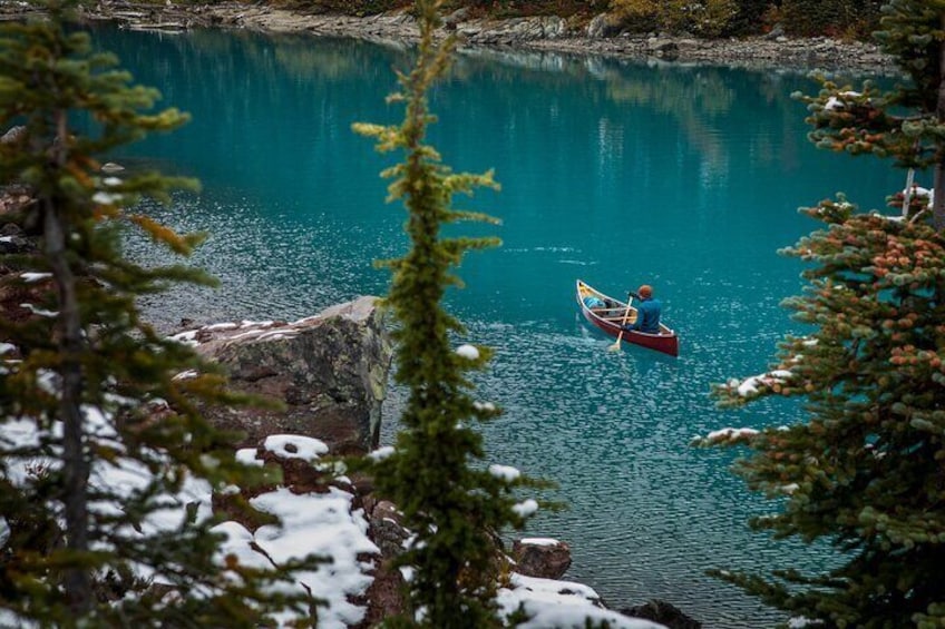 Sunrise Moraine Lake and Lake Louise