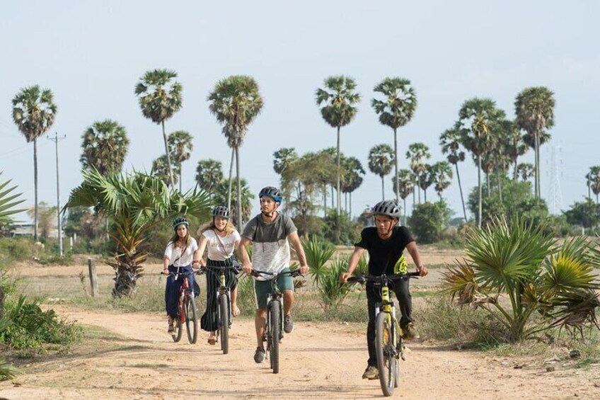 riding through the countryside