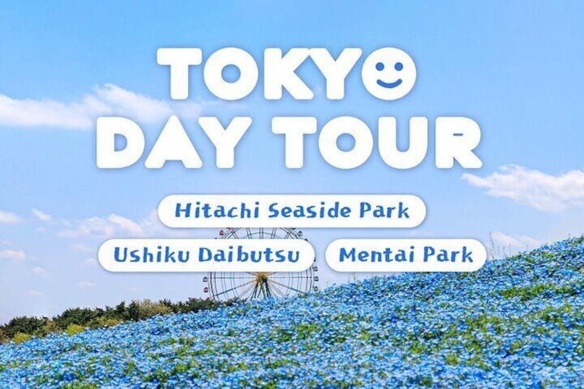 Tokyo: Hitachi Seaside Park/Kairakuen & Ushiku Daibutsu & Mentai