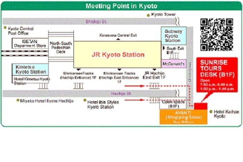 Kyoto Avanti Map