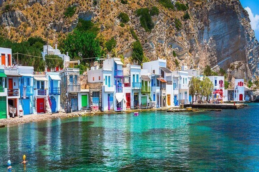 From Rethymno Full Day Trip Milos Island Plaka Sarakiniko