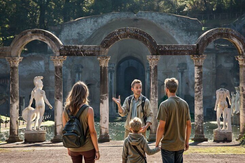 Villa Adriana and Tivoli Private Tour from Rome By Train