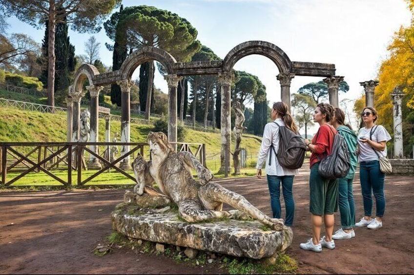 Villa Adriana and Tivoli Private Tour from Rome By Train