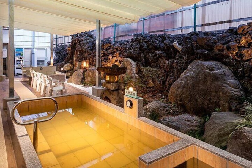 Open air bath