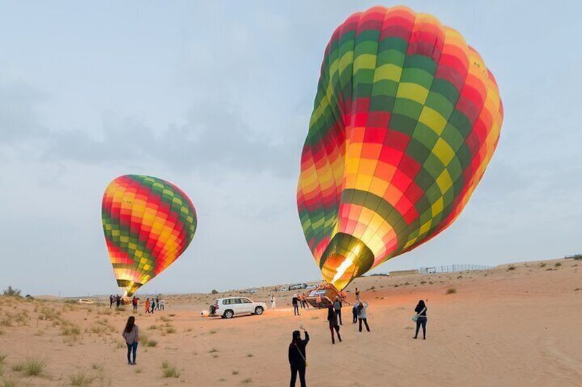 Sunrise Hot Air Balloon Flight with Breakfast Camel Ride and more