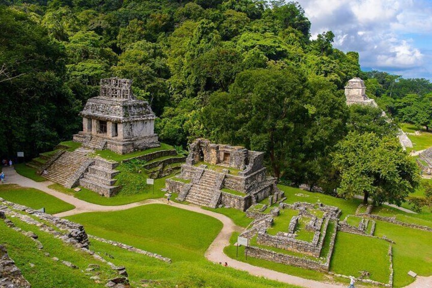 Blue Water Misol-ha and Palenque Tour from San Cristobal.