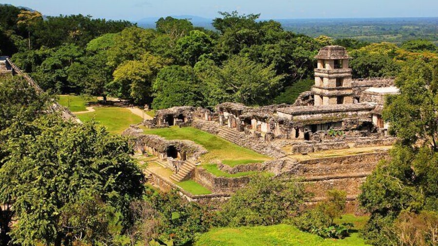 Blue Water Misol-ha and Palenque Tour from San Cristobal.