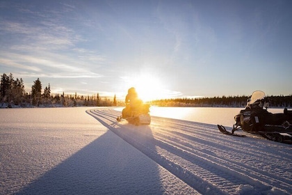 Single Driver Crystal Morning Snowmobile Tour