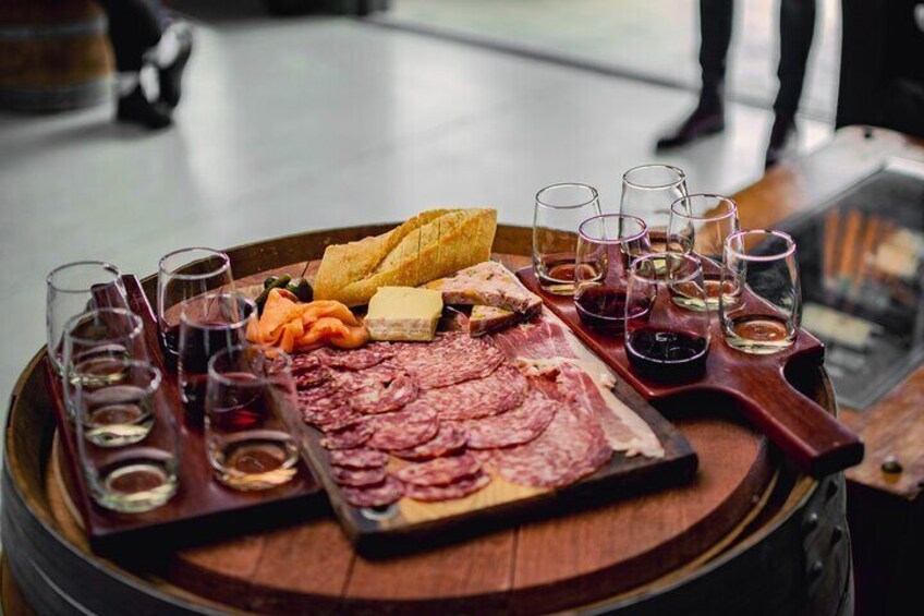 Add a house-made grazing plater to enjoy with your tasting