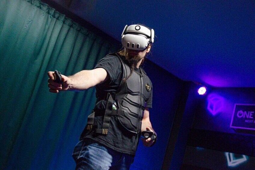 Next Level VR Escaperooms and Arcade Games. Free movement on approx. 30m2
