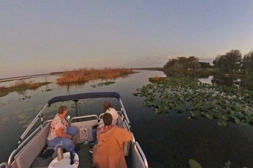 Slow and quiet as we cruise the shoreline