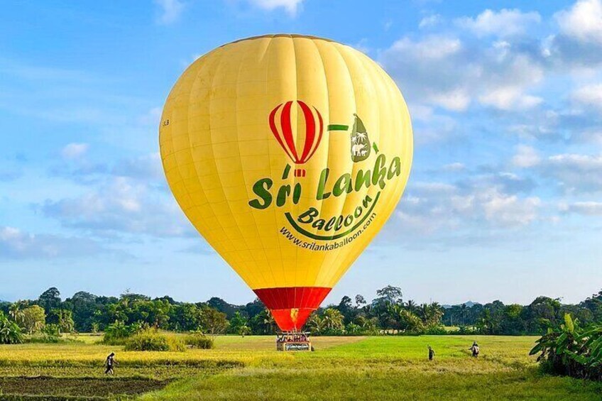 Landing time! Gently touching down after an unforgettable flight