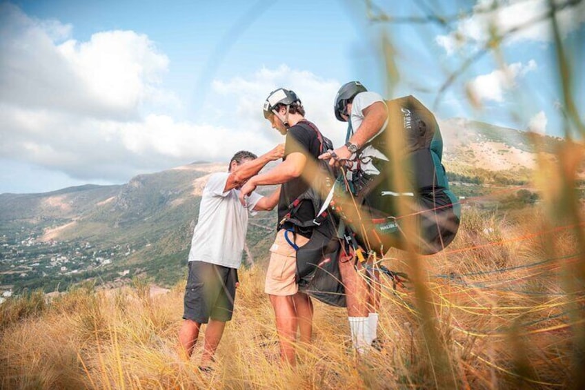 Paragliding flight in Palermo