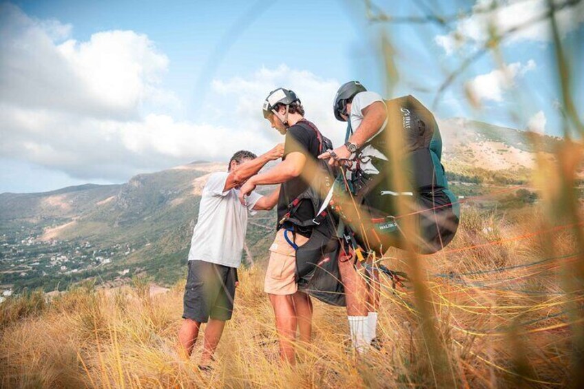 Paragliding flight in Palermo