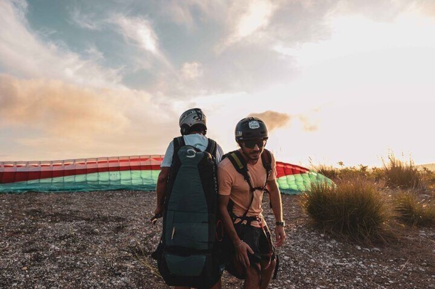 Paragliding flight in Palermo