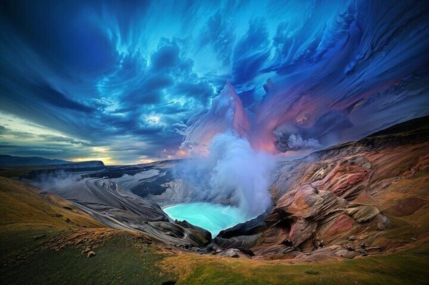 Walk on Active Volcano Crater