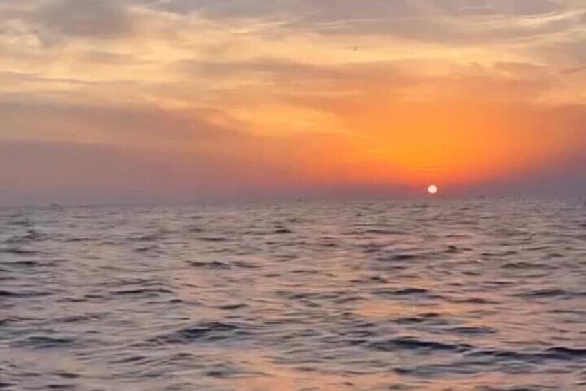 Cinque Terre boat tour at sunset
