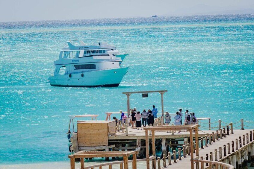 Hurghada Private Speed Boat To Orange Bay Island with Snorkeling