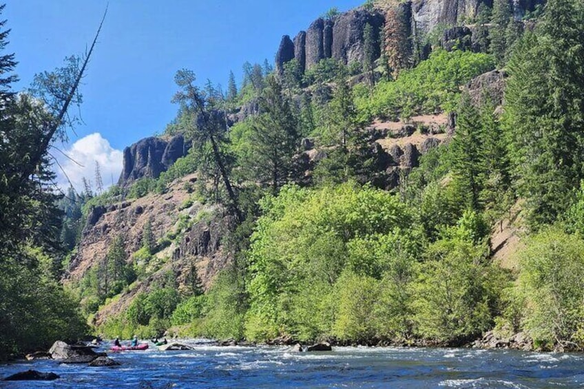 Klickitat River Two Days Rafting and One Night Camping