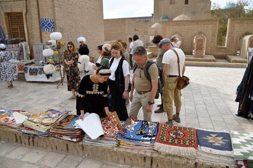 Tourists in Khiva