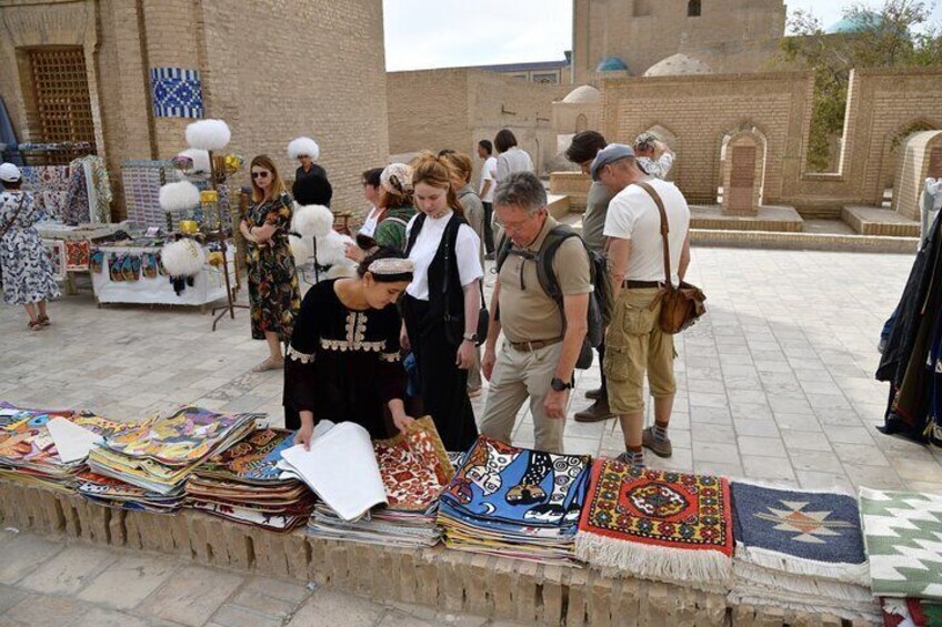 Tourists in Khiva
