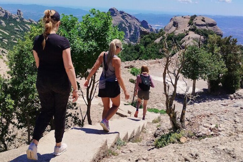 Montserrat hiking trail