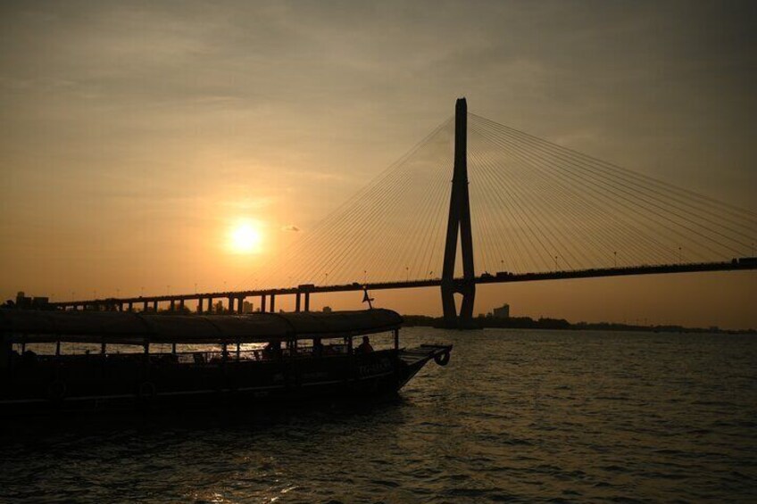 Unwind with a Sunset Cruise on the Hau river