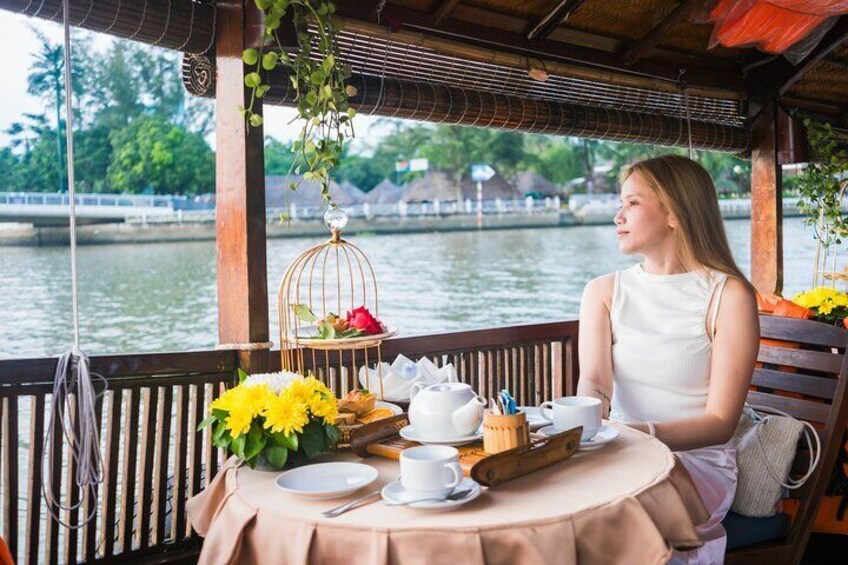 Unwind with a Sunset Cruise on the Hau river