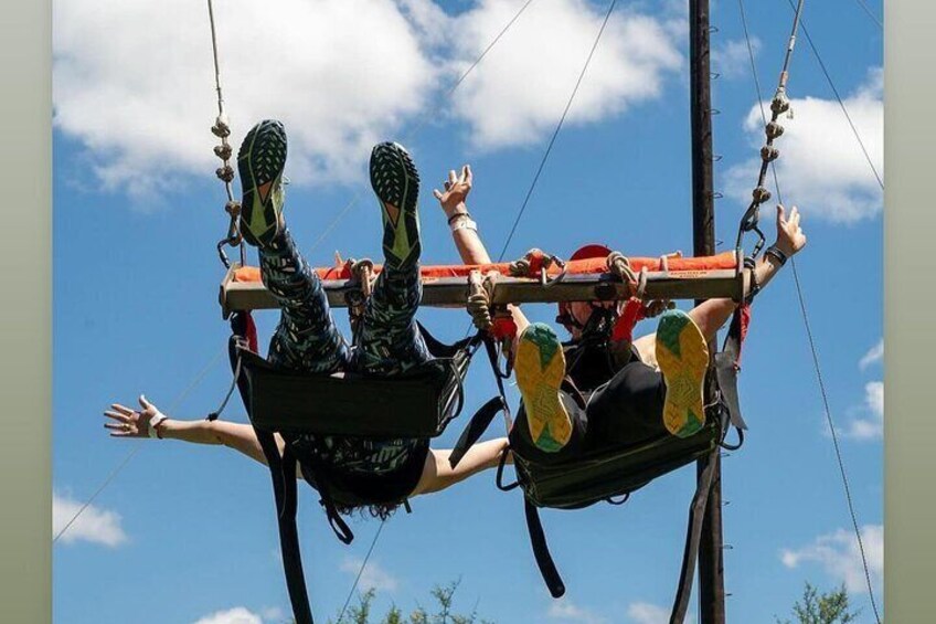 Eco Quad Biking Double Ziplining and Giant Swing Adventure