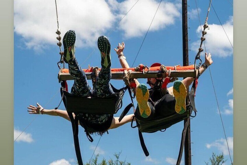 Eco Quad Biking Double Ziplining and Giant Swing Adventure