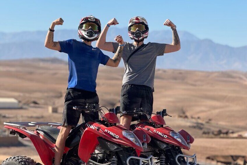 Agafay Desert and Atlas Mountains Quad biking in Marrakech 