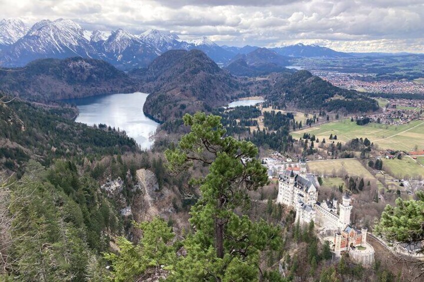 The castle from Tegelberg Mountain