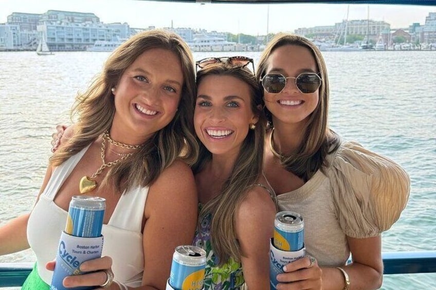 Cycleboat Boston 90 min BYOB Amazing Harbor Private Charters