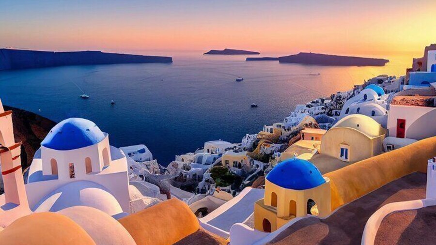 Santorini Highlights Minibus Tour with Oia Sunset