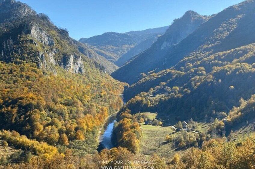 Tara canyon in autumn