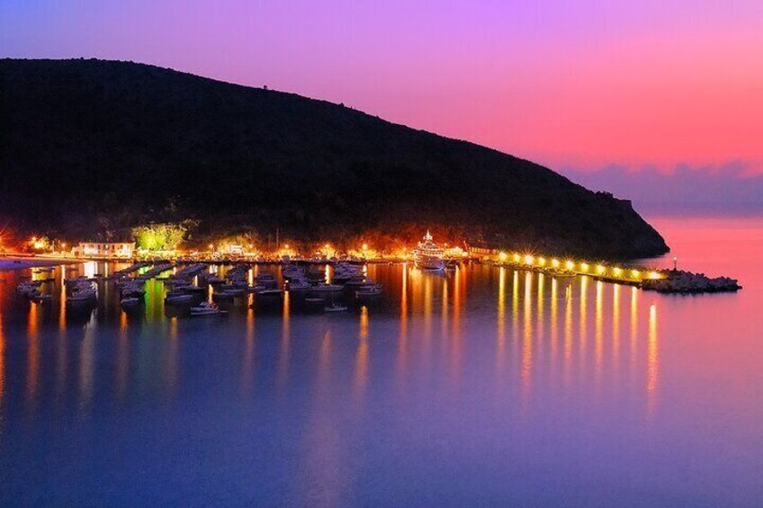 Sunset Boat Tour with Bath and Aperitif under the Stars