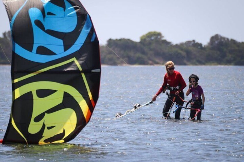 Safest conditions to learn kitesurfing!