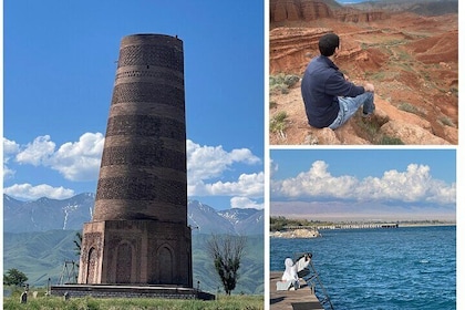 Tout en une journée Konorchek Canyon Issyk Kul Lake et Burana Tower